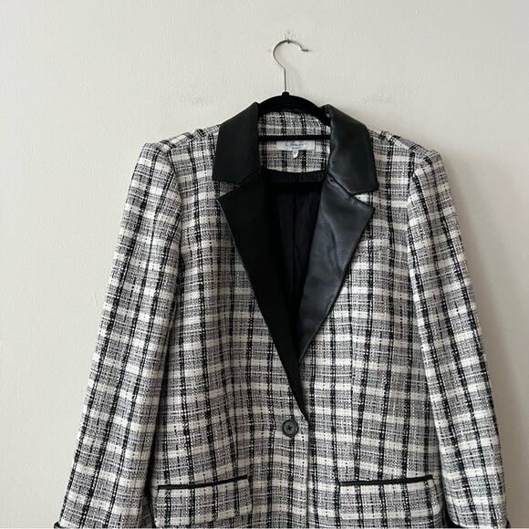 Revolve L'Academie Priscilla Blazer in Black & White - Picture 3 of 8